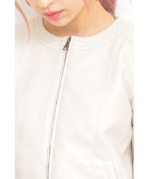 ＊＊N.Natural Beauty Basic / エヌ ナチュラルビューティーベーシック ブルゾン | フェイクレザーブルゾン | 詳細9