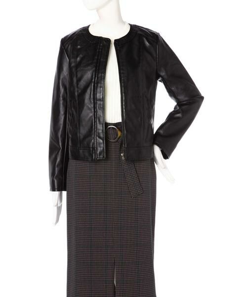 ＊＊N.Natural Beauty Basic / エヌ ナチュラルビューティーベーシック ブルゾン | フェイクレザーブルゾン | 詳細18