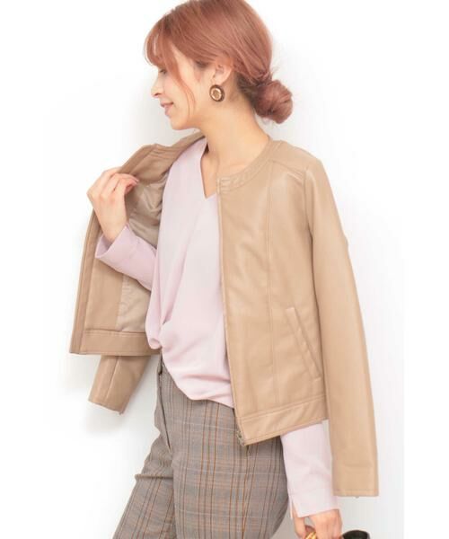 ＊＊N.Natural Beauty Basic / エヌ ナチュラルビューティーベーシック ブルゾン | フェイクレザーブルゾン | 詳細30