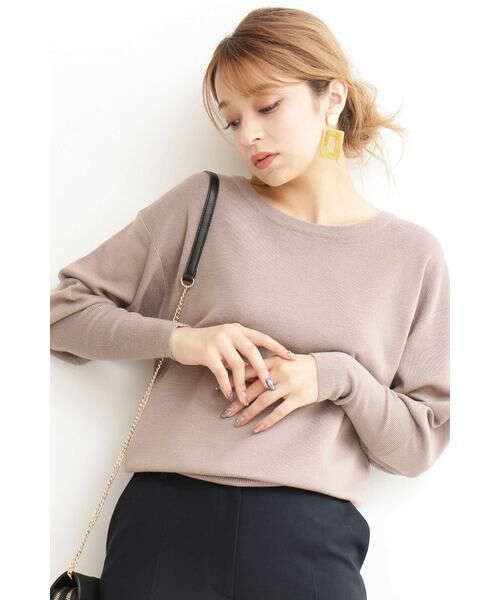 ＊＊N.Natural Beauty Basic / エヌ ナチュラルビューティーベーシック ニット・セーター | ピュアウール ボリュームスリーブニット（ベージュ）