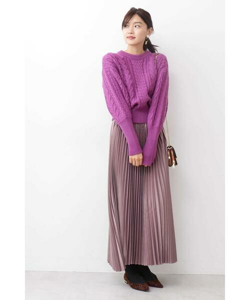 ＊＊N.Natural Beauty Basic / エヌ ナチュラルビューティーベーシック ニット・セーター | ケーブルマトンスリーブニット | 詳細2