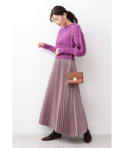 ＊＊N.Natural Beauty Basic / エヌ ナチュラルビューティーベーシック ニット・セーター | ケーブルマトンスリーブニット | 詳細3