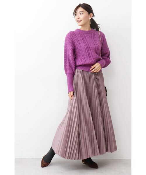 ＊＊N.Natural Beauty Basic / エヌ ナチュラルビューティーベーシック ニット・セーター | ケーブルマトンスリーブニット | 詳細4