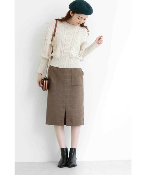 ＊＊N.Natural Beauty Basic / エヌ ナチュラルビューティーベーシック ニット・セーター | ケーブルマトンスリーブニット | 詳細8