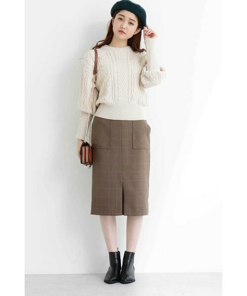 ＊＊N.Natural Beauty Basic / エヌ ナチュラルビューティーベーシック ニット・セーター | ケーブルマトンスリーブニット | 詳細10