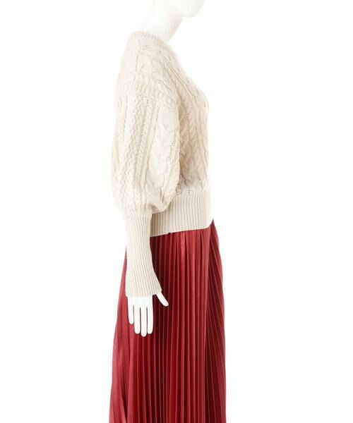 ＊＊N.Natural Beauty Basic / エヌ ナチュラルビューティーベーシック ニット・セーター | ケーブルマトンスリーブニット | 詳細13