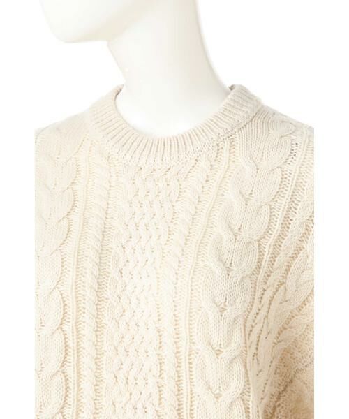 ＊＊N.Natural Beauty Basic / エヌ ナチュラルビューティーベーシック ニット・セーター | ケーブルマトンスリーブニット | 詳細14