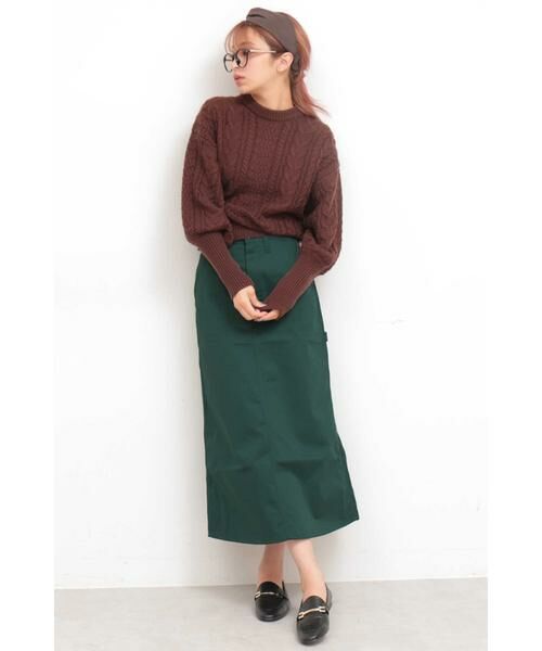 ＊＊N.Natural Beauty Basic / エヌ ナチュラルビューティーベーシック ニット・セーター | ケーブルマトンスリーブニット | 詳細20