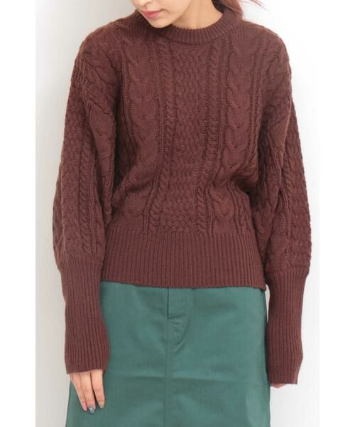 ＊＊N.Natural Beauty Basic / エヌ ナチュラルビューティーベーシック ニット・セーター | ケーブルマトンスリーブニット | 詳細22
