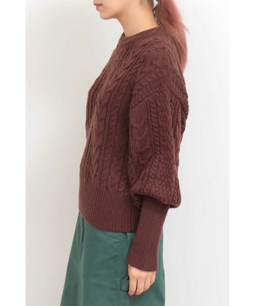 ＊＊N.Natural Beauty Basic / エヌ ナチュラルビューティーベーシック ニット・セーター | ケーブルマトンスリーブニット | 詳細23