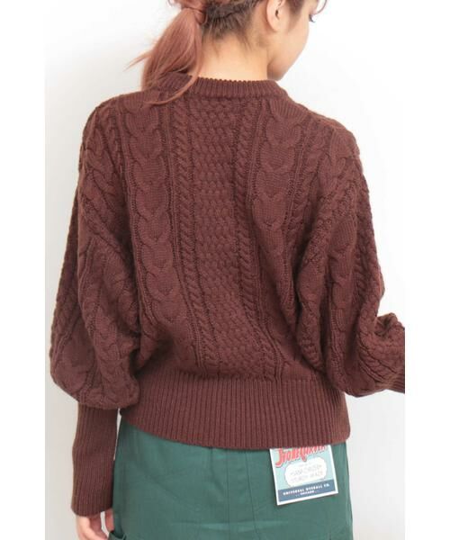 ＊＊N.Natural Beauty Basic / エヌ ナチュラルビューティーベーシック ニット・セーター | ケーブルマトンスリーブニット | 詳細24