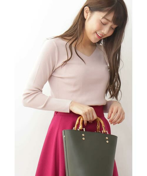 ＊＊N.Natural Beauty Basic / エヌ ナチュラルビューティーベーシック ニット・セーター | 総針ニット（ピンク）