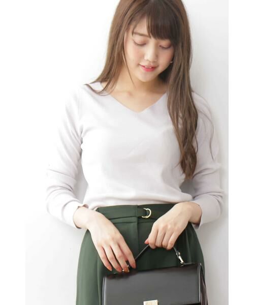 ＊＊N.Natural Beauty Basic / エヌ ナチュラルビューティーベーシック ニット・セーター | 総針ニット（グレー）