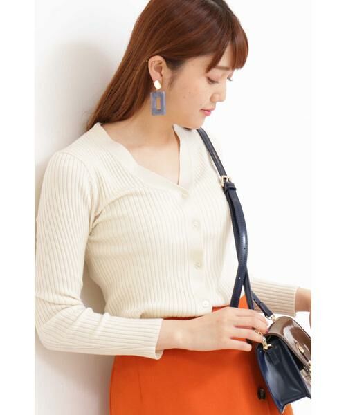 ＊＊N.Natural Beauty Basic / エヌ ナチュラルビューティーベーシック カーディガン・ボレロ | ウールカシミヤベーシックニットカーディガン（オフ）