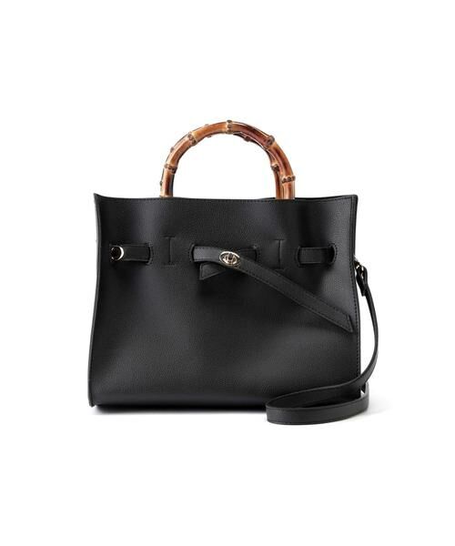 ＊＊N.Natural Beauty Basic / エヌ ナチュラルビューティーベーシック トートバッグ | ヒネリバックルバンブーハンドルトートバッグ | 詳細3