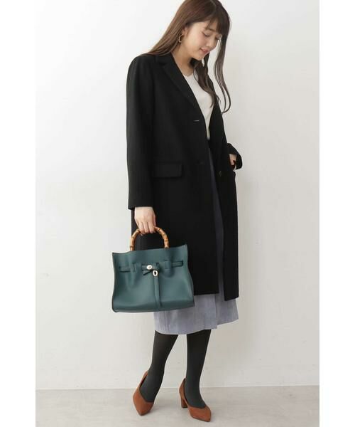 ＊＊N.Natural Beauty Basic / エヌ ナチュラルビューティーベーシック トートバッグ | ヒネリバックルバンブーハンドルトートバッグ | 詳細6