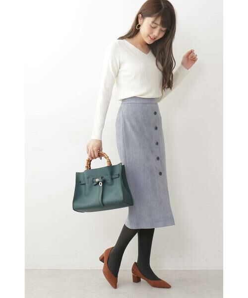 ＊＊N.Natural Beauty Basic / エヌ ナチュラルビューティーベーシック トートバッグ | ヒネリバックルバンブーハンドルトートバッグ | 詳細7