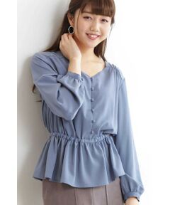 ベースネックブラウス