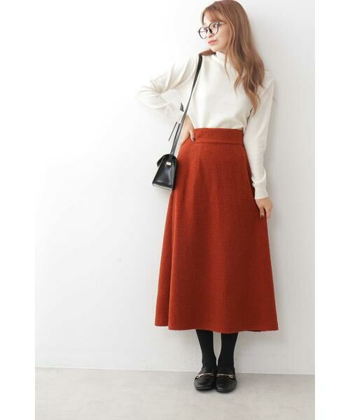 ＊＊N.Natural Beauty Basic / エヌ ナチュラルビューティーベーシック スカート | ブークレーマキシスカート | 詳細4