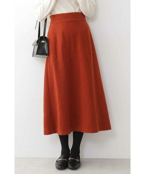 ＊＊N.Natural Beauty Basic / エヌ ナチュラルビューティーベーシック スカート | ブークレーマキシスカート（オレンジ）