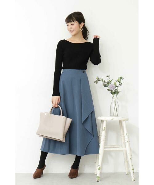 ＊＊N.Natural Beauty Basic / エヌ ナチュラルビューティーベーシック スカート | ラップフリルミモレスカート | 詳細2