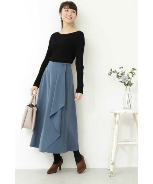 ＊＊N.Natural Beauty Basic / エヌ ナチュラルビューティーベーシック スカート | ラップフリルミモレスカート | 詳細3