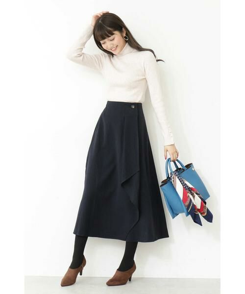 ＊＊N.Natural Beauty Basic / エヌ ナチュラルビューティーベーシック スカート | ラップフリルミモレスカート | 詳細9