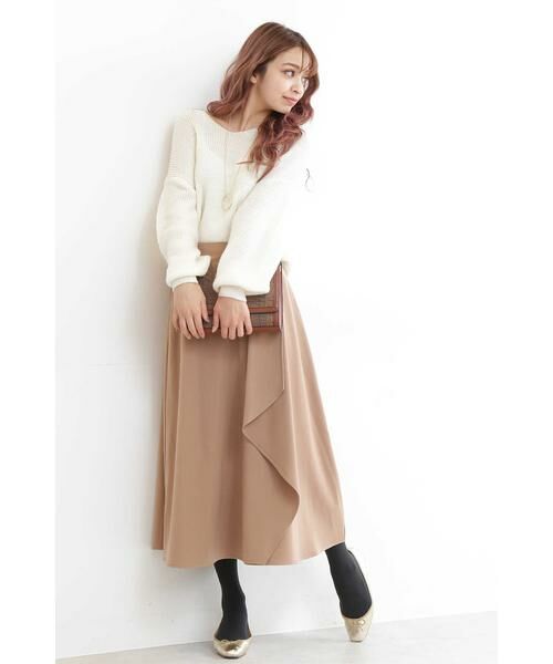 ＊＊N.Natural Beauty Basic / エヌ ナチュラルビューティーベーシック スカート | ラップフリルミモレスカート | 詳細20