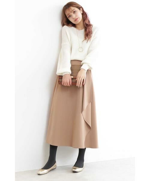 ＊＊N.Natural Beauty Basic / エヌ ナチュラルビューティーベーシック スカート | ラップフリルミモレスカート | 詳細22