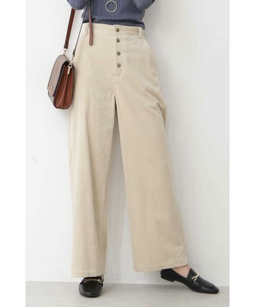 ＊＊N.Natural Beauty Basic / エヌ ナチュラルビューティーベーシック パンツ | コーデュロイパンツ（エクリュ）