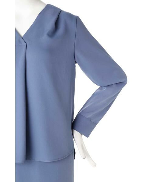 **N.Natural Beauty Basic / エヌ ナチュラルビューティーベーシック ワンピース | ダブルクロスセットアップワンピース | 詳細5