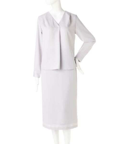 **N.Natural Beauty Basic / エヌ ナチュラルビューティーベーシック ワンピース | ダブルクロスセットアップワンピース | 詳細16