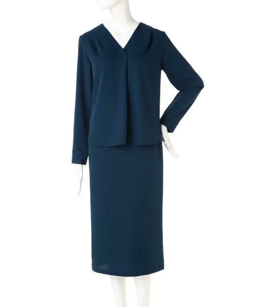 **N.Natural Beauty Basic / エヌ ナチュラルビューティーベーシック ワンピース | ダブルクロスセットアップワンピース | 詳細18