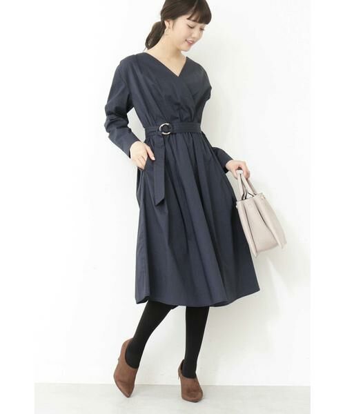 ＊＊N.Natural Beauty Basic / エヌ ナチュラルビューティーベーシック ワンピース | タイプライターカシュクールワンピース | 詳細16