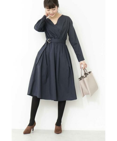 ＊＊N.Natural Beauty Basic / エヌ ナチュラルビューティーベーシック ワンピース | タイプライターカシュクールワンピース | 詳細18