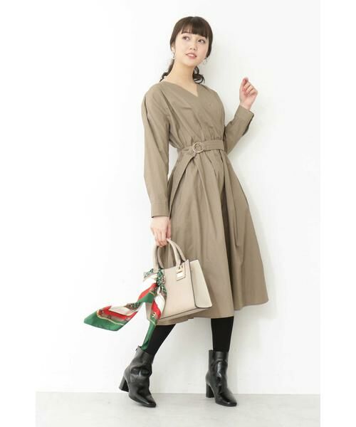 ＊＊N.Natural Beauty Basic / エヌ ナチュラルビューティーベーシック ワンピース | タイプライターカシュクールワンピース | 詳細23