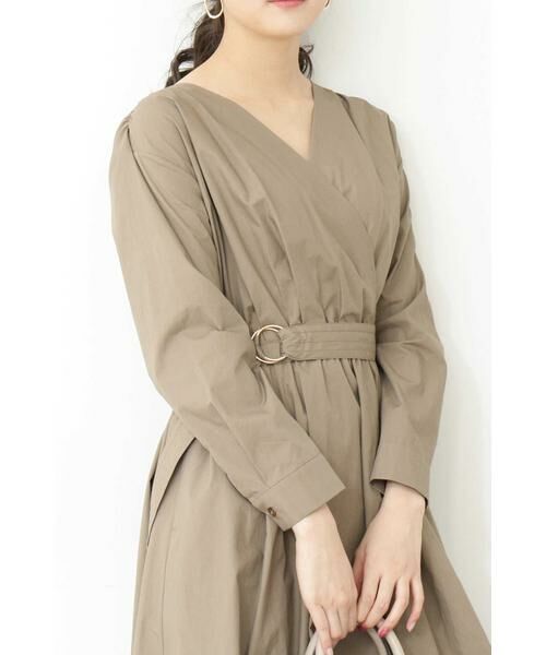 ＊＊N.Natural Beauty Basic / エヌ ナチュラルビューティーベーシック ワンピース | タイプライターカシュクールワンピース | 詳細24