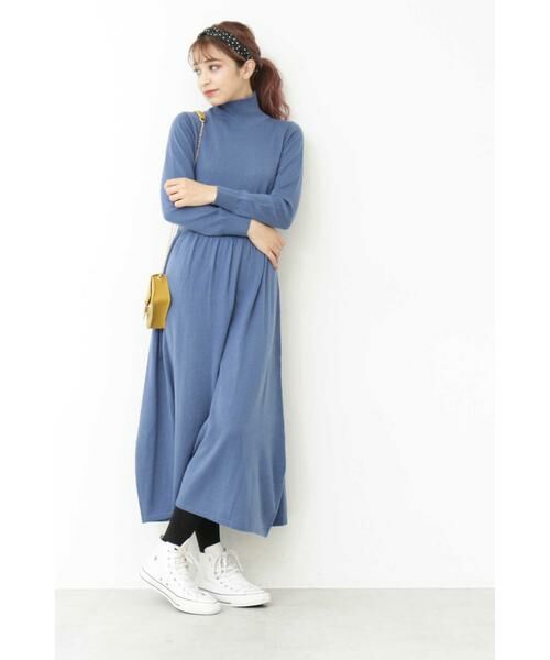 ＊＊N.Natural Beauty Basic / エヌ ナチュラルビューティーベーシック ワンピース | ハイネックニットマキシワンピース | 詳細2