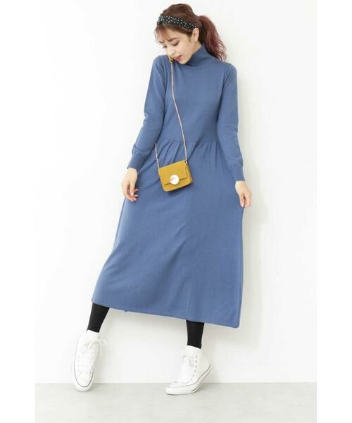 ＊＊N.Natural Beauty Basic / エヌ ナチュラルビューティーベーシック ワンピース | ハイネックニットマキシワンピース | 詳細3