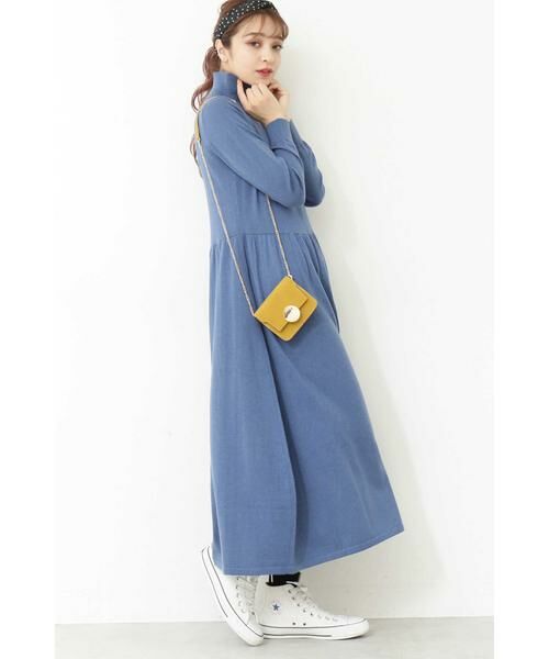 ＊＊N.Natural Beauty Basic / エヌ ナチュラルビューティーベーシック ワンピース | ハイネックニットマキシワンピース | 詳細4