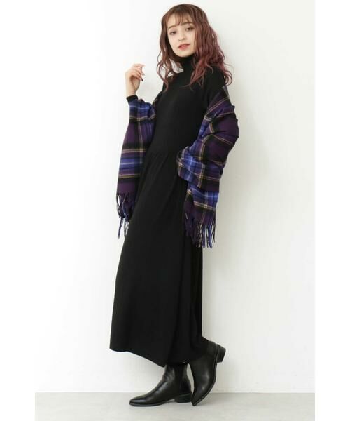 ＊＊N.Natural Beauty Basic / エヌ ナチュラルビューティーベーシック ワンピース | ハイネックニットマキシワンピース | 詳細17