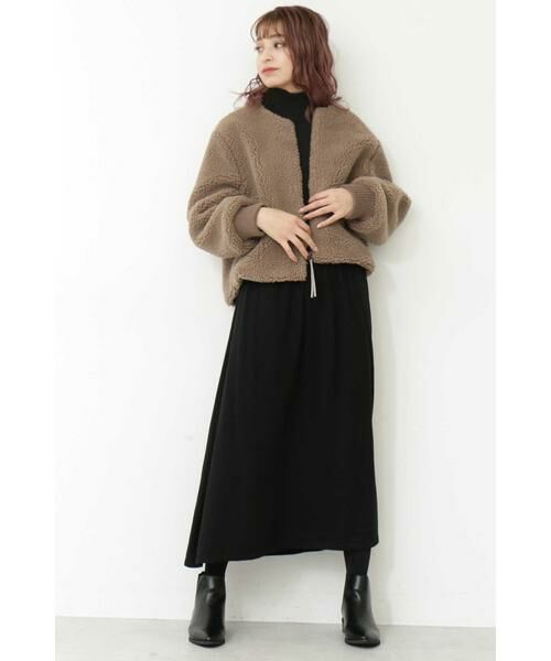 ＊＊N.Natural Beauty Basic / エヌ ナチュラルビューティーベーシック ワンピース | ハイネックニットマキシワンピース | 詳細20