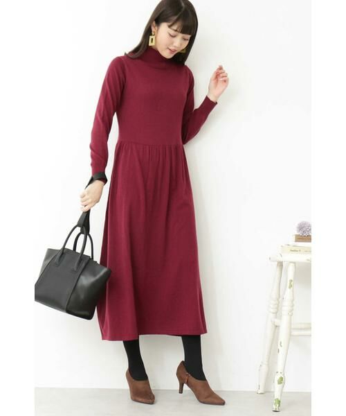 ＊＊N.Natural Beauty Basic / エヌ ナチュラルビューティーベーシック ワンピース | ハイネックニットマキシワンピース | 詳細24