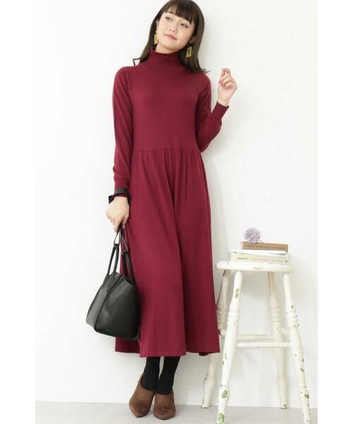 ＊＊N.Natural Beauty Basic / エヌ ナチュラルビューティーベーシック ワンピース | ハイネックニットマキシワンピース | 詳細25