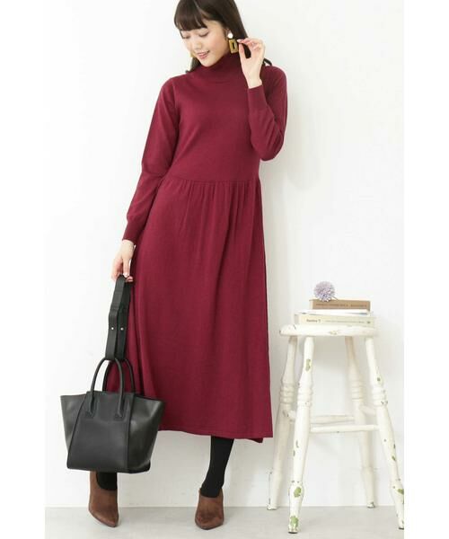 ＊＊N.Natural Beauty Basic / エヌ ナチュラルビューティーベーシック ワンピース | ハイネックニットマキシワンピース | 詳細26