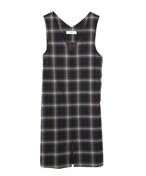 ＊＊N.Natural Beauty Basic / エヌ ナチュラルビューティーベーシック ワンピース | チェック裏起毛ワンピース | 詳細1