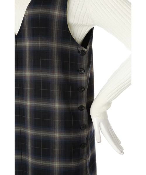 ＊＊N.Natural Beauty Basic / エヌ ナチュラルビューティーベーシック ワンピース | チェック裏起毛ワンピース | 詳細11