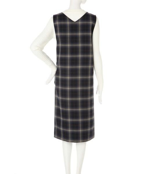 ＊＊N.Natural Beauty Basic / エヌ ナチュラルビューティーベーシック ワンピース | チェック裏起毛ワンピース | 詳細7