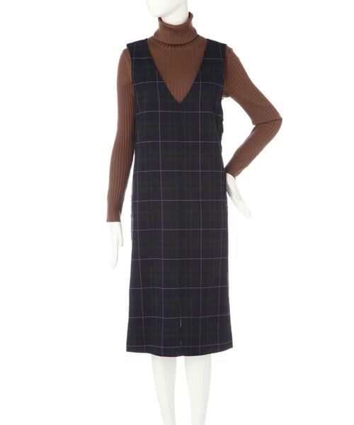 ＊＊N.Natural Beauty Basic / エヌ ナチュラルビューティーベーシック ワンピース | チェック裏起毛ワンピース | 詳細19