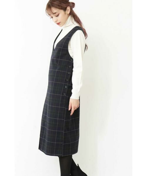 ＊＊N.Natural Beauty Basic / エヌ ナチュラルビューティーベーシック ワンピース | チェック裏起毛ワンピース | 詳細21